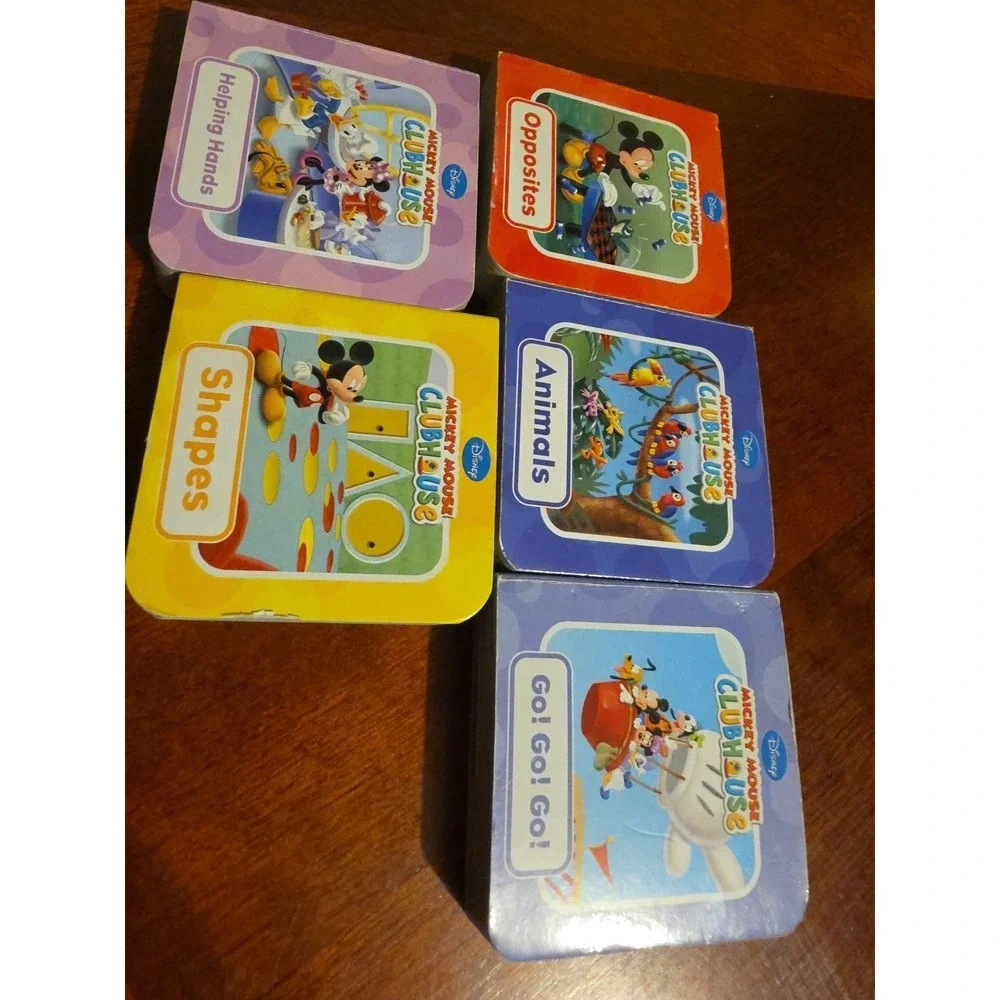 Mickey Mouse Clubhouse Lot 5 Chunky Mini‎ Small Board Books 2008 Toddler Donald